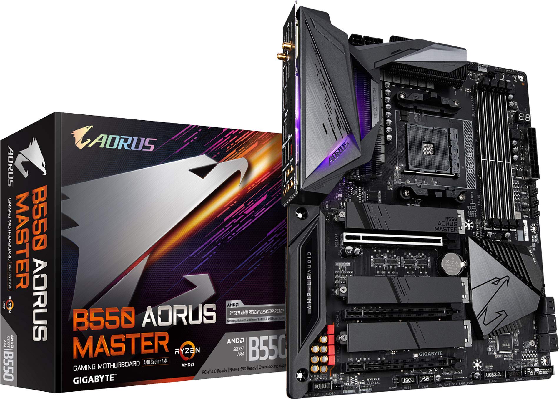 マザーボード GIGABYTE B550 AORUS MASTER Gigabyte B550 AORUS Master ATX Motherboard for AMD AM4 CPUs